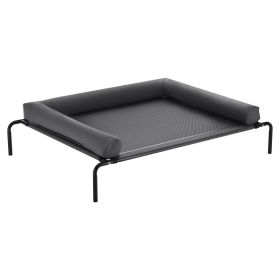 Elevated Dog Bed For Large Dogs XL, Raised Dog Bed Cot With Washable Pillow, Indoor & Outdoor Cooling Dog Bed Hammock, Heavy Duty Steel Frame Dog Bed