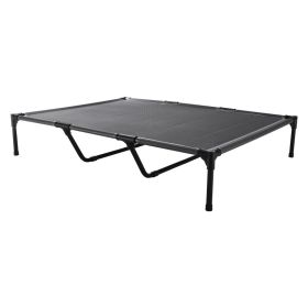 Elevated Dog Bed For Large Dogs XL, Raised Dog Cot With Heavy Duty Steel Frame, Breathable Teslin Mesh Cooling Dog Bed, Indoor & Outdoor Portable Hamm