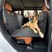 Apetsplanet Hard Bottom Waterproof Backseat Car Protector With Carry Bag Door Covers And Dog Seat Belts In Black