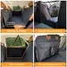 Apetsplanet Hard Bottom Waterproof Backseat Car Protector With Carry Bag Door Covers And Dog Seat Belts In Grey