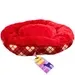 Barker & Meow 24" Luxury Pet Bed In Tartan Plaid Red
