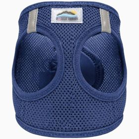 American River Solid Ultra Choke Free Dog Harness (Color: NAVY, size: XX-Small)