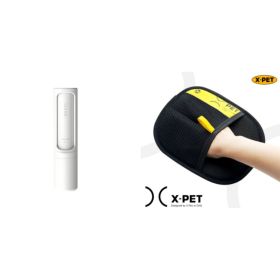 2-1 Reusable Pet Hair Remover Brush Lint Roller Portable Effective Self Cleaning Tool for Cat Dog Fur Hair Dust Removal Brush (Option: Set4)